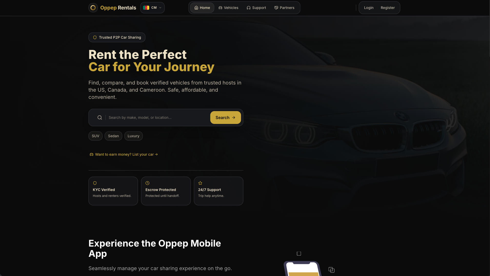 Oppep Rentals product preview