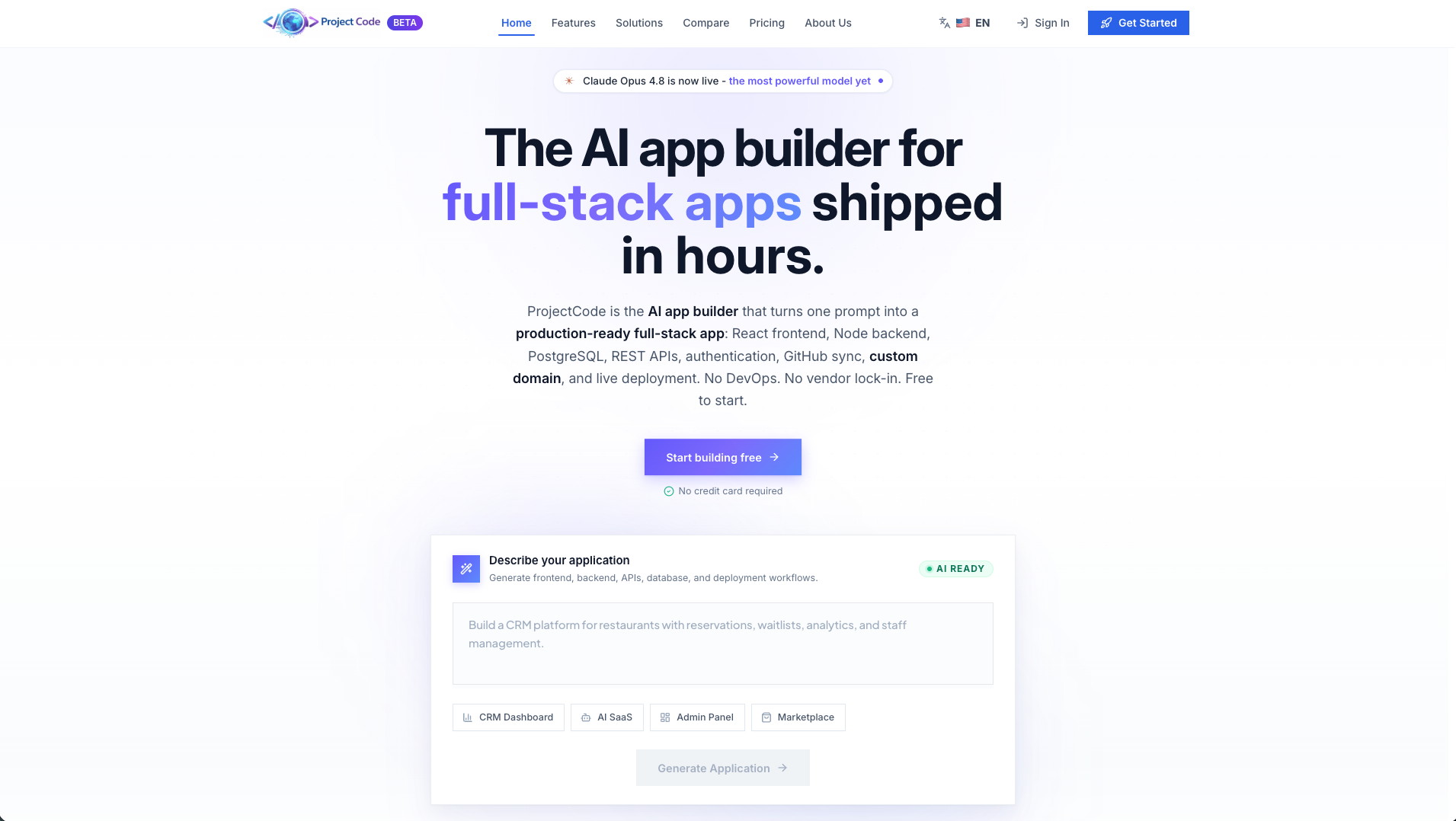 ProjectCode product preview
